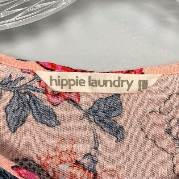 𝅺hippie Laundry Floral Dragons Tassel Tie Shirt - Picture 11 of 15